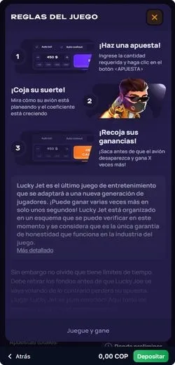 Descarga de la App de Lucky Jet