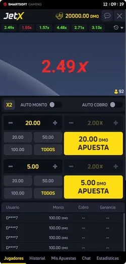 Juego Móvil JetX